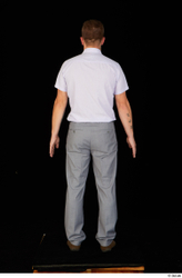 Whole Body Man Shoes Shirt Trousers Average Standing Studio photo references